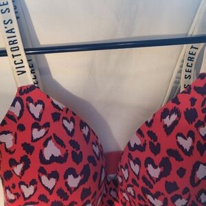 Victoria's Secret Pink Heart Print Bra